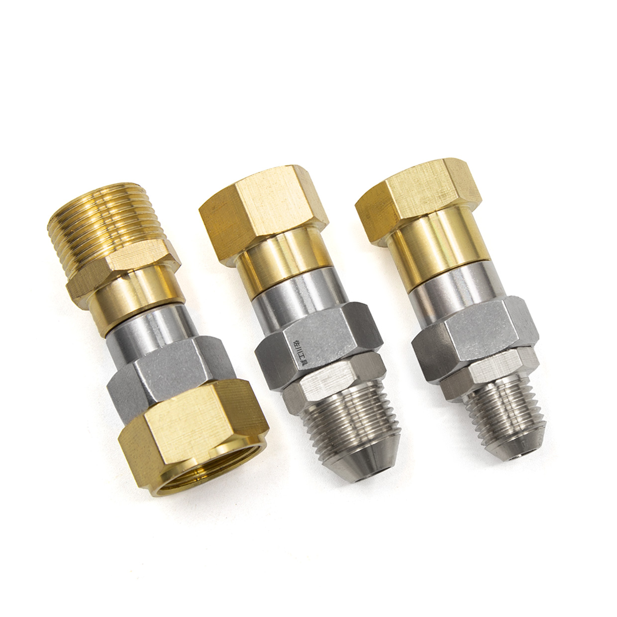 High-pressure cleaning car water gun tail pipe anti-winding universal rotary joint stainless steel 3 8M14M18M2258