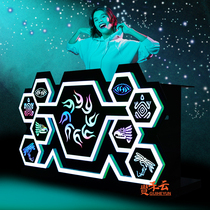 Customized bar table led luminous bar private room playing disc home removable VJ table black KTV audio