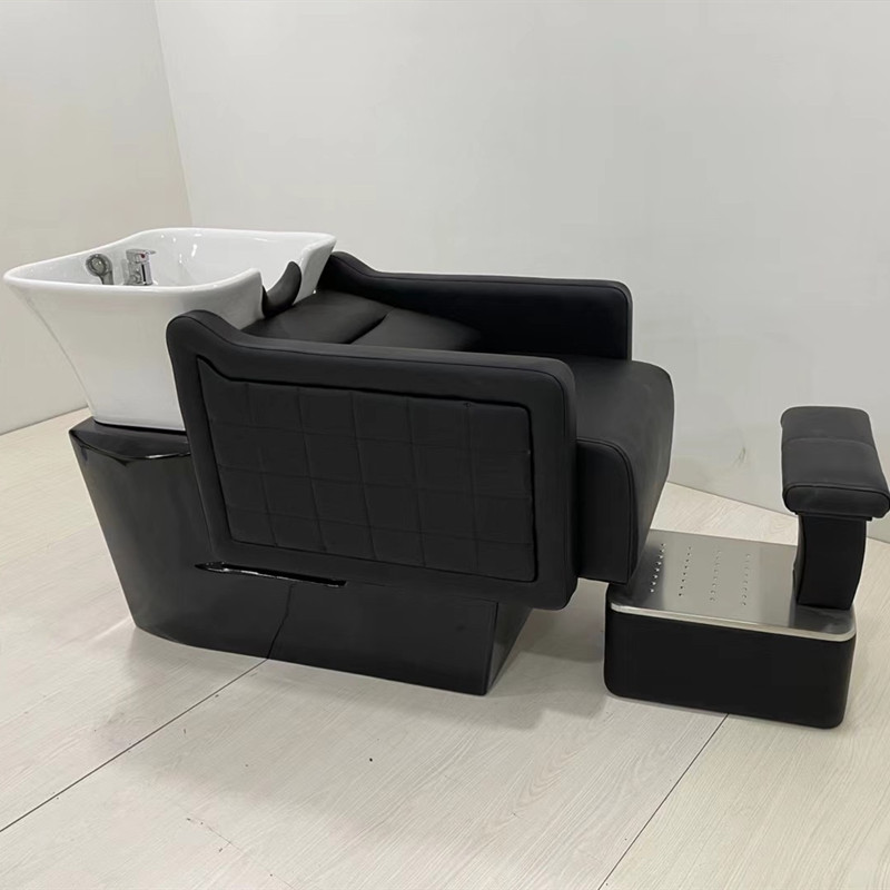 New glass fiber semi-lying comfort type washing head bed manufacturer Direct sales shop Shop Wash Head Bed Ceramic Basin Tide Customize