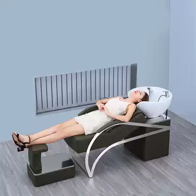 Electric massage washing bed stainless steel beauty salon shop custom leather washing bed punch bed factory direct