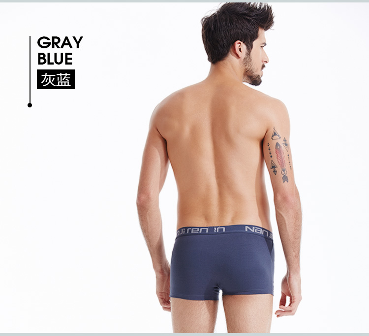 Đồ lót nam 100% chất béo nam boxer cotton cotton cỡ lớn lỏng lẻo modal trung niên bốn điểm quần sịp cotton nam