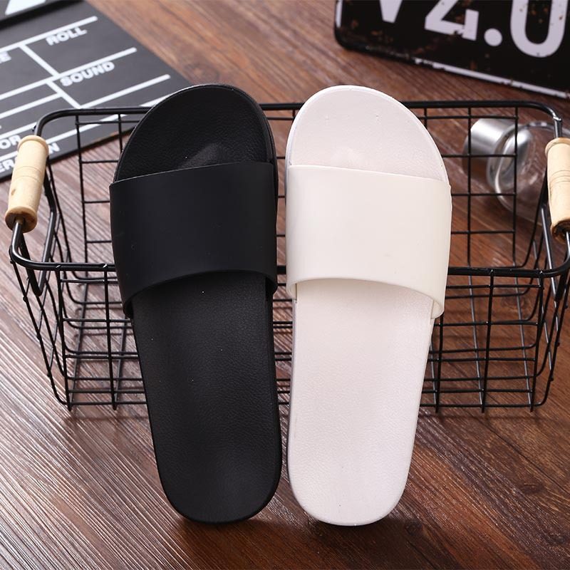 Hotel New Couple Floors Brief Pure Color Non-slip Indoor Bathroom Slippers for men and women slippers