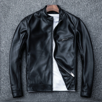 New anti-season specials leakage real leather man head sheepskin fixing and leading young leather jacket