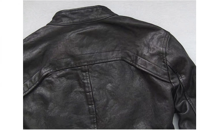 Nhà máy rò rỉ đặc biệt Da nam Da cừu giảm béo da xe máy da dê áo khoác mùa thu áo bomber nam