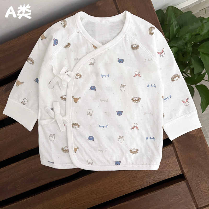 Spring autumn new baby clothes baby clothes baby blouses monk clothes baby 0-3-6 months first baby clothes all four seasons