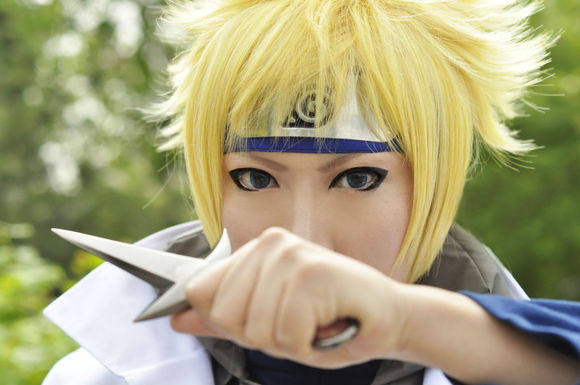 Naruto Namikaze Minato cosplay Jonin costume ລຸ້ນທີສີ່ cloak ເຄື່ອງນຸ່ງຫົ່ມ cloak wig ຊຸດສໍາເລັດ