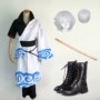 Linh hồn bạc COS 坂 田 时 Bạc hát Một bộ trang phục COSPLAY màu bạc Quần áo anime tóc giả điểm Toyako đồ cosplay anime