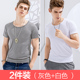 2 mảnh lụa băng lưới ngắn tay áo t-shirt rỗng tốc độ thở khô thể thao lỏng lớn kích thước áo khoác nửa tay áo điều hòa không khí của nam giới