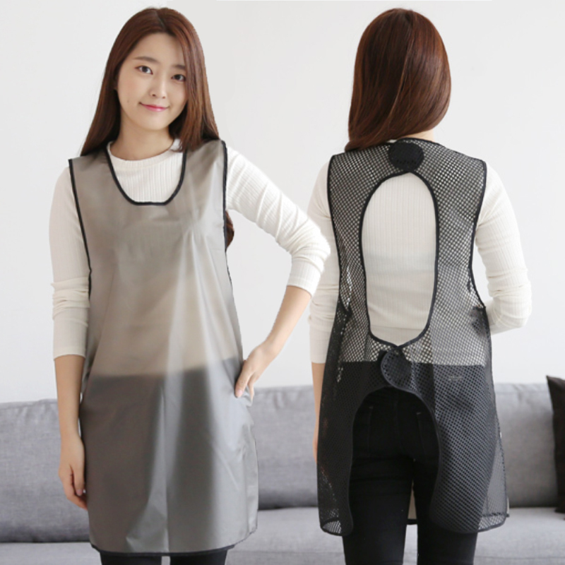 Korean Imported Transparent Mesh Sleeveless Apron for Men and Women, Waterproof and Oil-Proof, Adult Housework Cleaning Pet Shop Coveralls Korean Imported Transparent Mesh Sleeveless Apron for Men and Women, Waterproof and Oil-Proof, Adult Housework Cleaning Pet Shop Coveralls