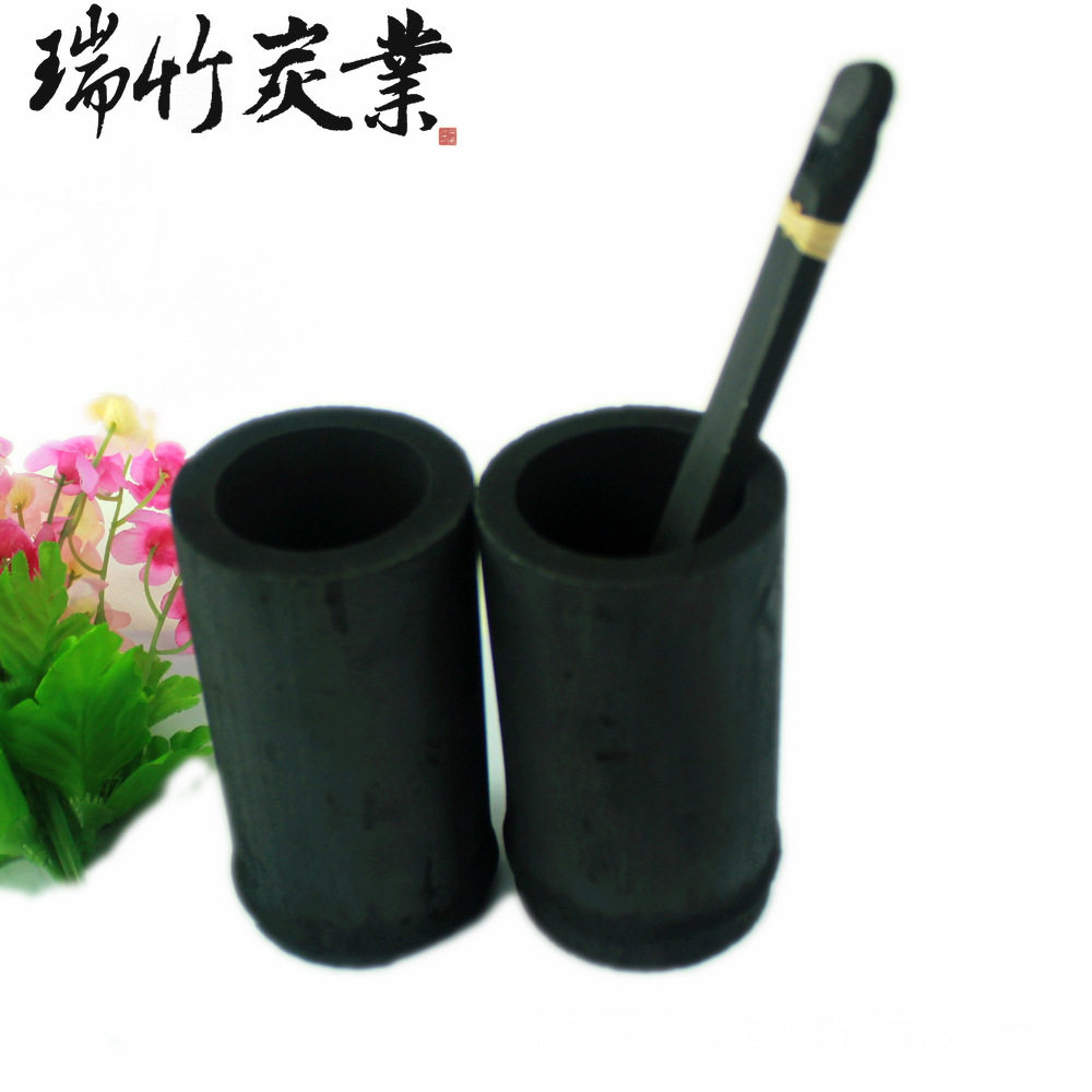 Jui Bamboo Cup Bamboo Carbon Cup Charcoal Canister Cup Bamboo Charcoal Pot Propagation Profiled Shrimp Nest Fish Nest Sea Cucumbers 10CM Select