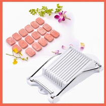 Manual kitchen lunch meat slicer stainless steel banana butter slices fruit Ham uniform egg slicing artifact
