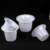 Medical spittoon white with scale plastic bedpan with urine device night pot toilet medical urine barrel sanitary barrel trash can