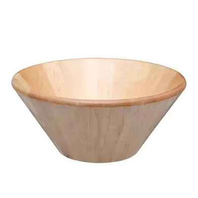 Large wooden bowl Solid wood round wooden plate Round bowl Salad bowl Fruit bowl Japanese creative fruit plate Melon and fruit plate