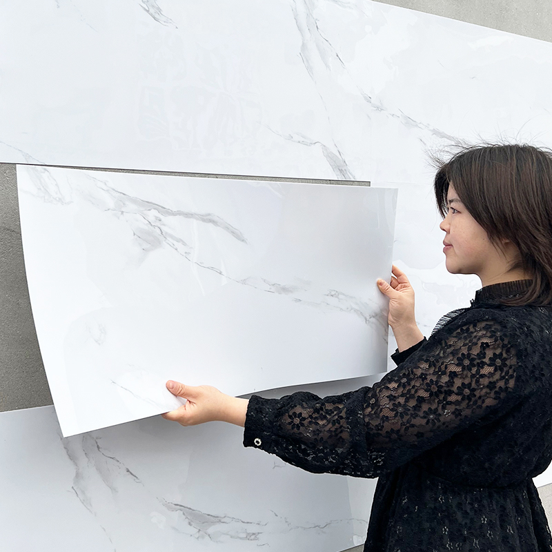 Wallpaper self-adhesive 40 by 80 imitation tile wall stickers cover ugly patch hole wall renovation decorative board imitation stone plastic waterproof sticker