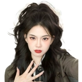 Парик, хвостик, заколка-крабик изготовленная из настоящих волос с косичкой