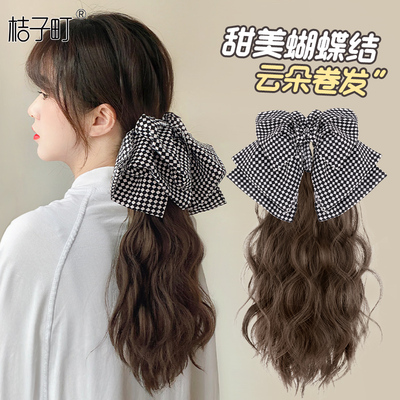 taobao agent Ponytail, wig, crab pin, braid, natural look