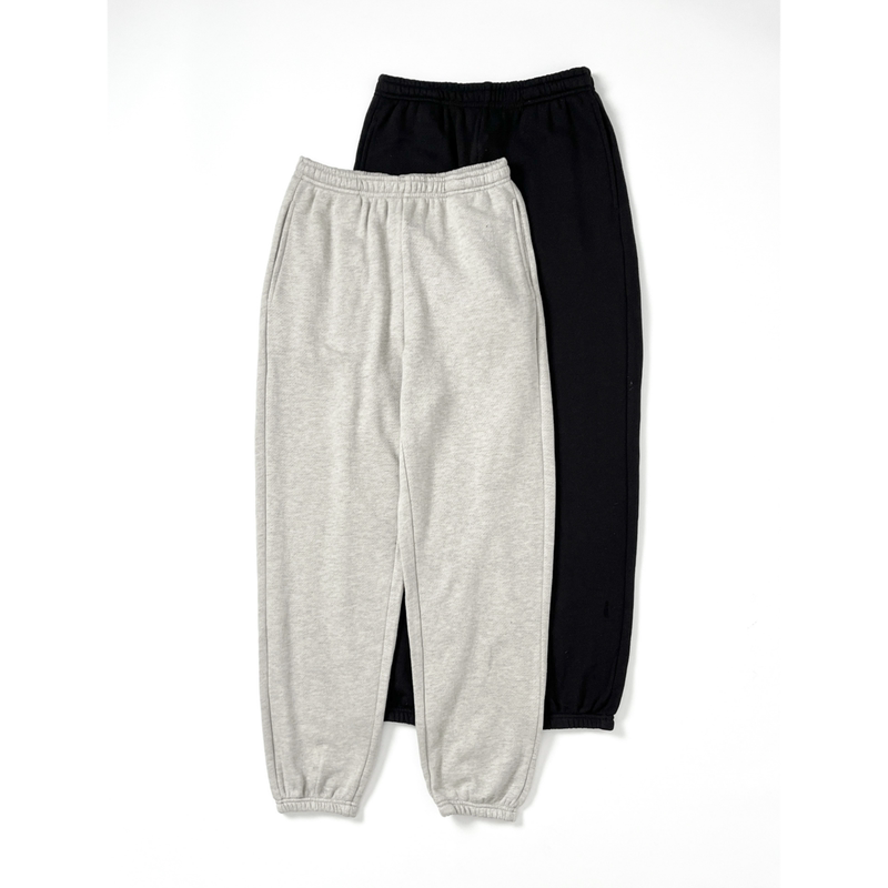 Lumideer Xs-Xl Size Terry Fabric Elastic Waist Casual Jogger Pants Women's Long Pants Cuffed Pants Autumn