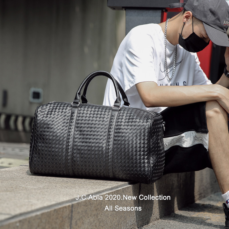 Tide brand genuine portable travel bag large-capacity men's and women's woven large bag luggage bag boarding bag sports leisure bag