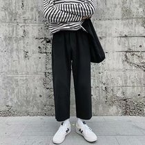 Autumn pants Boys Korean version loose straight casual pants couple ins trend drop sense wide leg all-round trousers