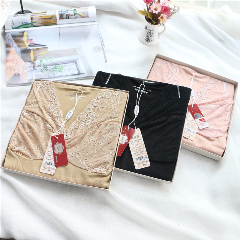 Đẹp và đẹp, áo lót ren ngắn tay, corset Lycra cao cấp, áo sơ mi nhựa bó sát bụng đồ lót phụ nữ