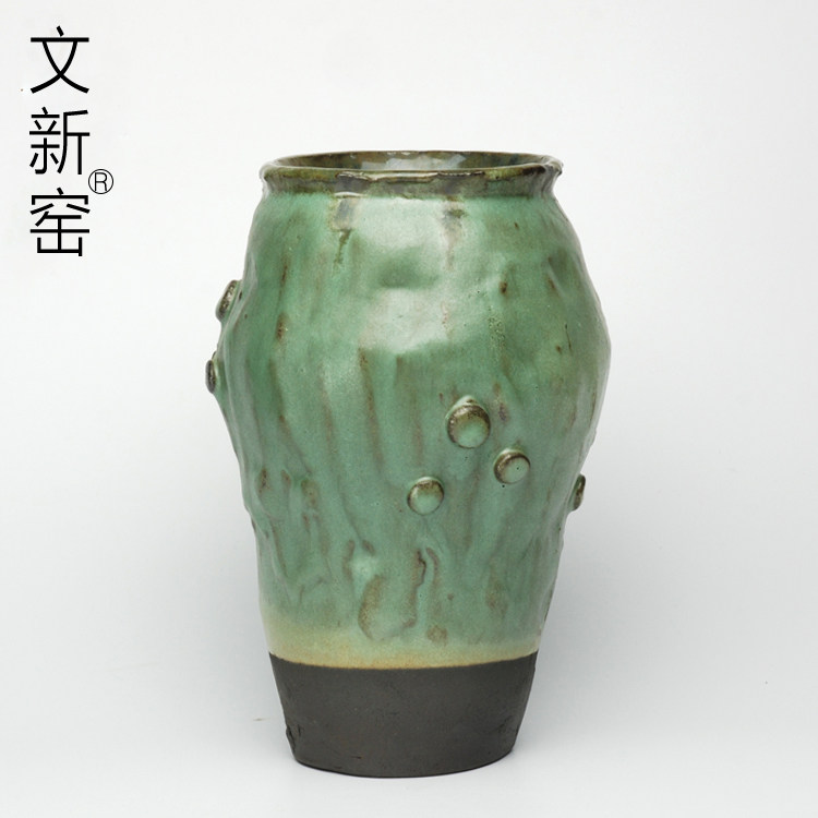 Wenxin kiln purple sand hand pinch flower series creative flower all handmade purple sand flower insert ceramic decoration vase flower