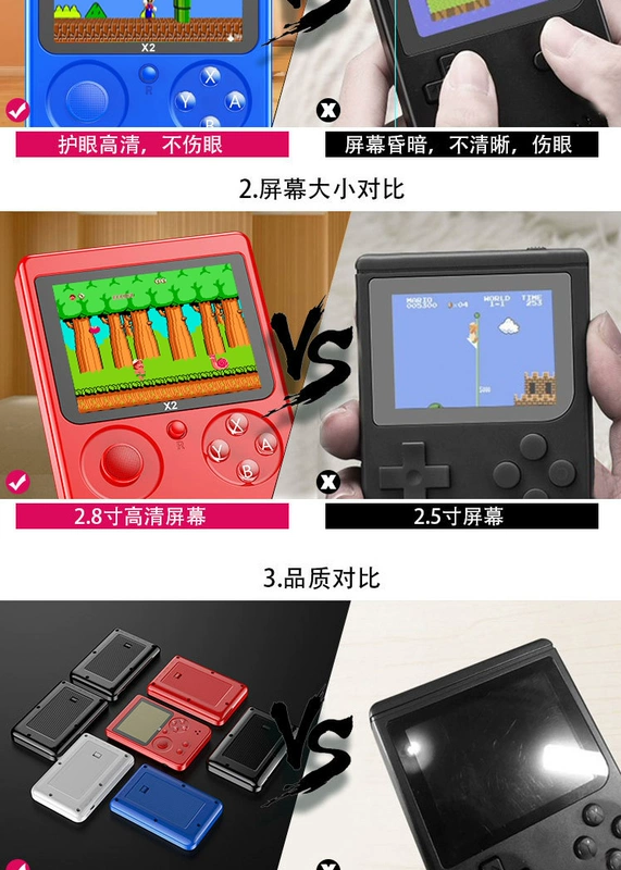 Pocket PSP trò chơi điều khiển mini FC cầm tay trẻ em câu đố FC hoài cổ Tetris rocker sạc - Bảng điều khiển trò chơi di động máy chơi game cầm tay sony