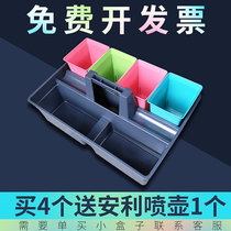4 hotel portable cleaning basket cleaning plastic guest room white cloud tool basket Storage box basket debris basket