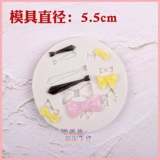 Сверхлегкая глина, фондан с бантиком, галстук-бабочка, галстук, форма