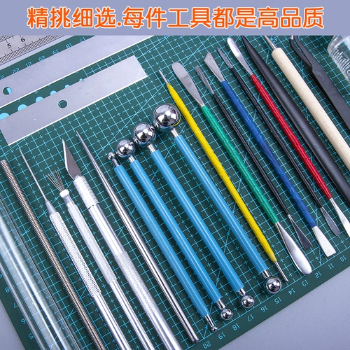 Сверхлегкая глина, набор инструментов ручной работы, фигурка, набор материалов, подходит для начинающих, DIY, полный комплект