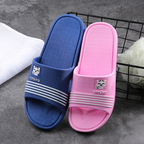 Bathroom slippers ladies summer couples indoor home home thick bottom non-slip home Bath plastic sandals summer Men