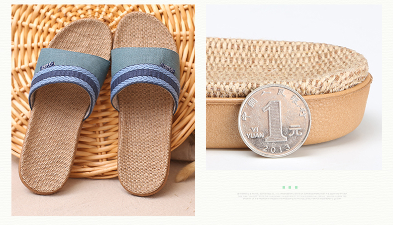 Hàn quốc phiên bản của linen dép mùa hè nữ non-slip mồ hôi sàn nhà mồ hôi thở những người yêu thích vài trong nhà dép mùa hè và dép đi trong nhà