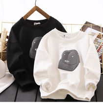 Boys sweater spring and autumn middle-aged and older childrens casual loose tops 2021 new childrens foreign style autumn T-shirt long-sleeved trendy