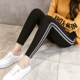 Quần legging nữ phần mỏng mặc hè 2018 phiên bản mới của Hàn Quốc có 9 điểm cao hoang dã là quần bút chì chân đen mỏng