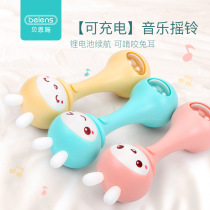 Benshi baby hand ring bell baby toy can gnaw gum newborn to appease grasp music early education instrument