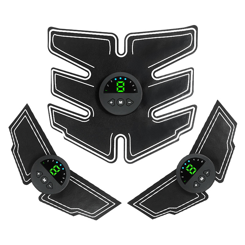 Intelligent abdominal device abdominal muscle patch three-piece set lazy muscle training fitness equipment home sports muscle stimulator