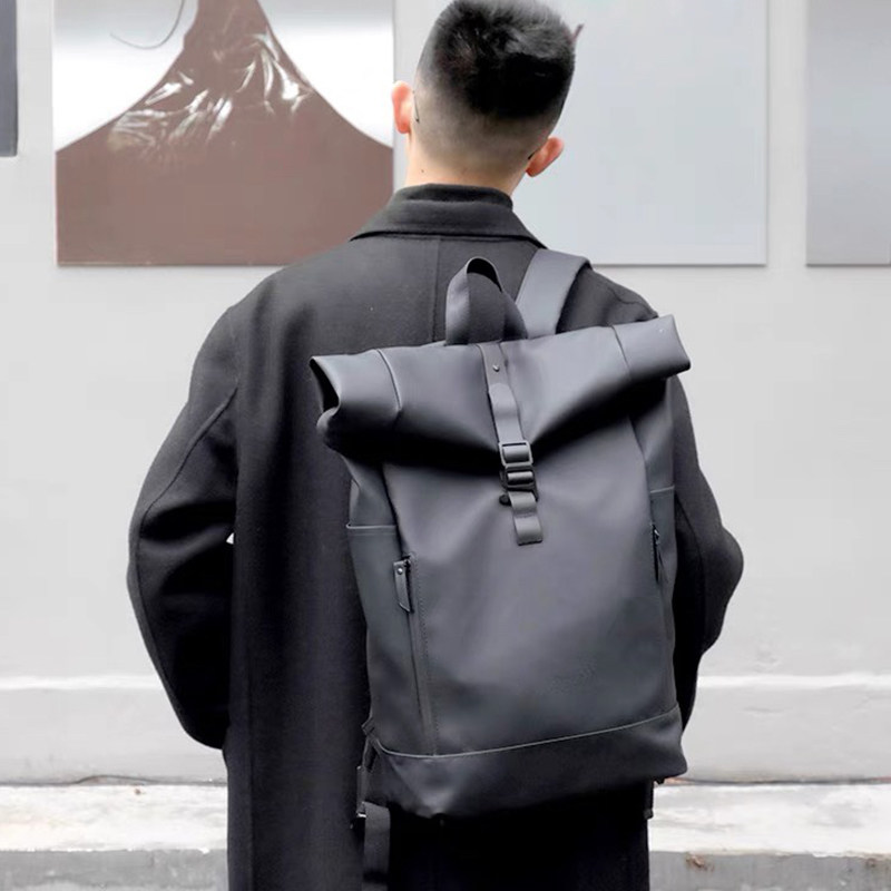 Swedish GL double shoulder package large capacity male bag waterproof men business travel bag male college students