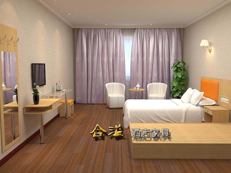 Nội thất khách sạn Giường tiêu chuẩn Châu Âu phòng đơn Phòng ngủ đầy đủ 1,2 m giường đầy đủ trở lại bảng tùy chỉnh phòng ngủ tủ đầu giường