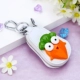Hàn Quốc sáng tạo phim hoạt hình ngọt ngào củ cải xe chìa khóa túi nữ dễ thương da móc chìa khóa phụ nữ túi khóa eo treo ví móc khóa giá tốt