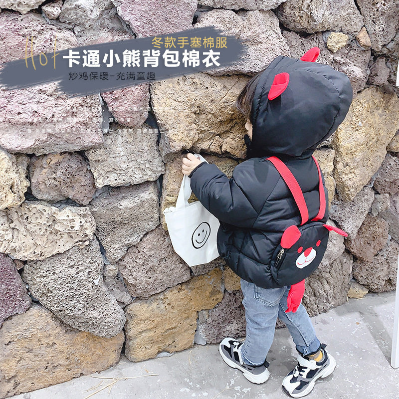 1 year old girl in winter dress 2 baby feather cotton clothe3 winter girl cotton coat 0 thicker baby and children's clothing pie