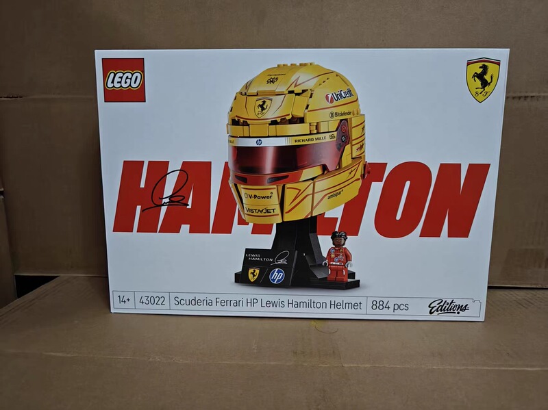 Lego 43022 Ferrari Team Hp Lewis Hamilton Helmet Puzzle Building Blocks Toy Gift