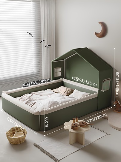 Menglu Children's Guardrail Bed, Spliced Tent Bed, Simple Bedroom Lazy Sofa, Living Room Human Dog Bed, Fence Bed