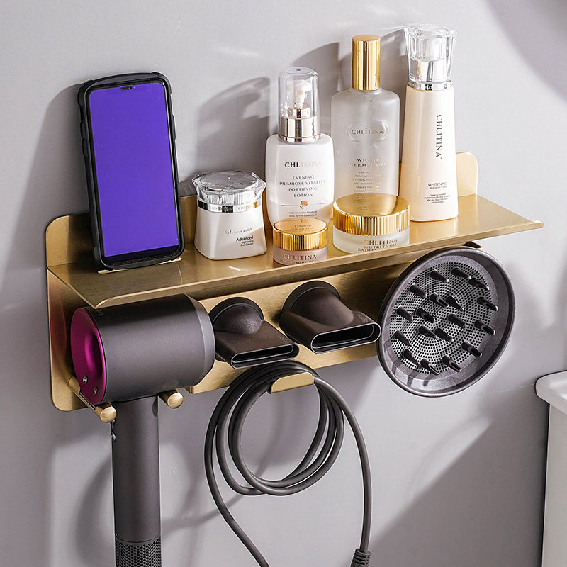 dyson hair dryer hanger-free storage rack dyson hair dryer storage layer rack powder room hair dryer Holder
