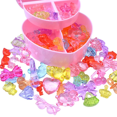 Детские драгоценный драгоценный камень Diamond Crystal Treasure Girl Пластиковая акрил красочный большой светящаяся каменная девочка коробка сокровищ