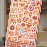 Обновленный новый стиль ☆ наклейки на рельеф [Play Food Coffee Food] (около 50 рельефов)