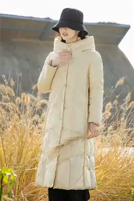Winter Chinese vintage disc buckle white duck down jacket medium and long version thick warm down jacket