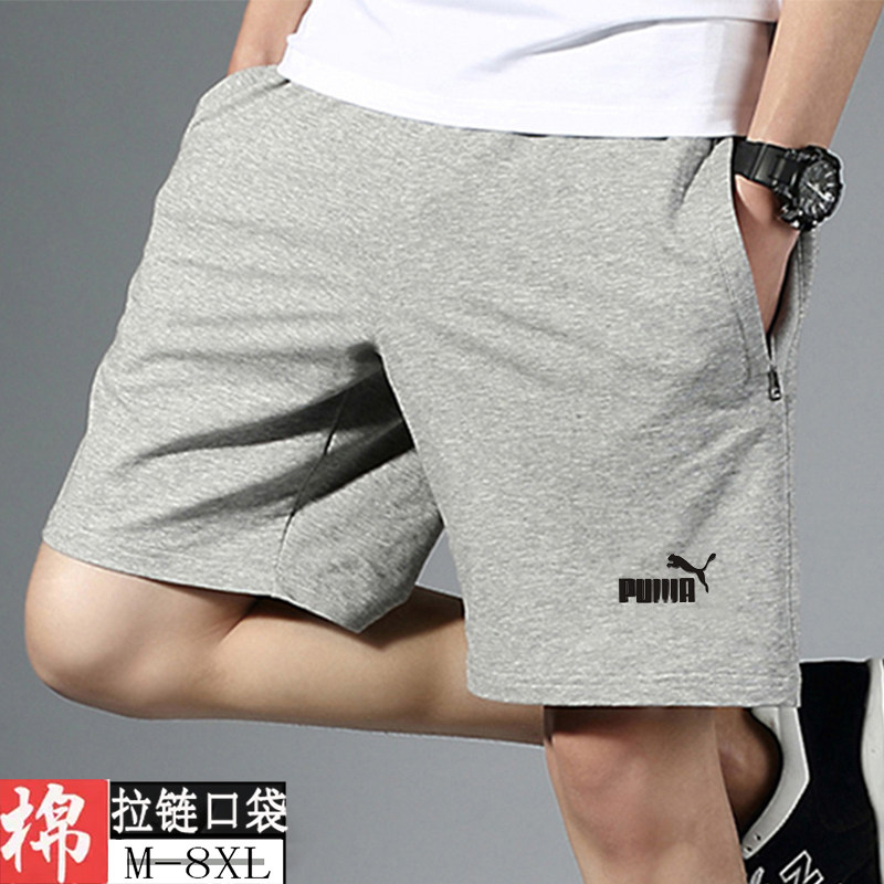 Спортивные шорты из чистого хлопка, мужская верхняя одежда для бега, повседневные свободные брюки с пятью точками наклона, пляжные брюки с четырьмя точками наклона, большие размеры