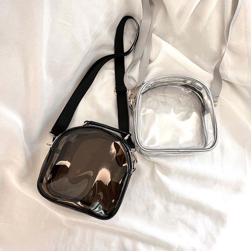 Universal Women's Bag, Laser Pvc Transparent Bag, Versatile Jelly Bag, Shoulder Crossbody Bag, Transparent Bag