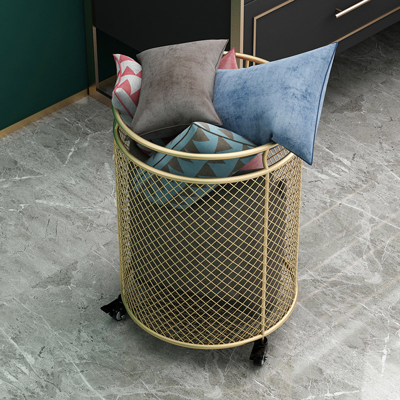 Nordic Golden Dirty Laundry Basket Home Ins Wind Dirty Laundry Containing Basket Bathroom Light Lavish Laundry Basket Toy Bucket