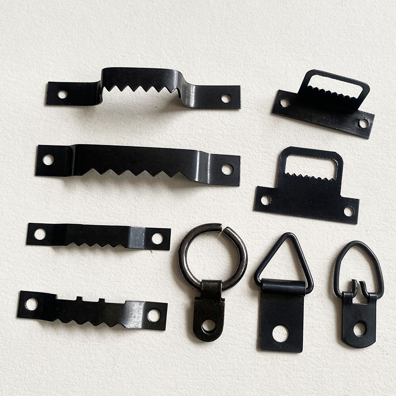 Picture Frame Hooks for Living Room Decoration, Black Zigzag Picture Frame Hangers, Wall-Mounted Single-Hole Hanging Rings, T-Shaped and L-Shaped Hidden Hanging Picture Frame Hooks for Living Room Decoration, Black Zigzag Picture Frame Hangers, Wall-Mounted Single-Hole Hanging Rings, T-Shaped and L-Shaped Hidden Hanging
