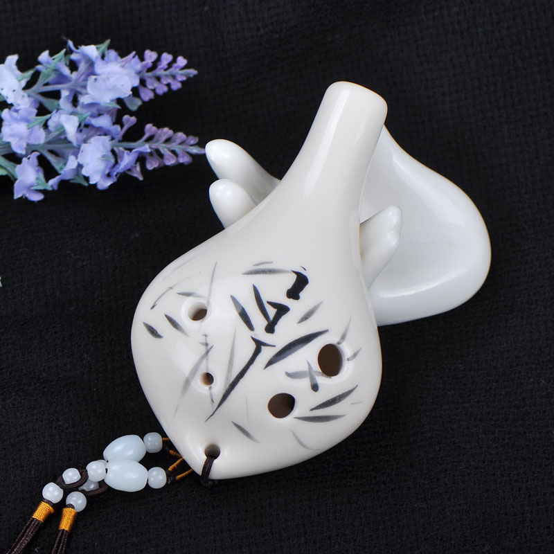 6-hole AC long-mouthed ocarina 6-hole alto beginner student musical instrument good sound quality professional playing beginner recommended